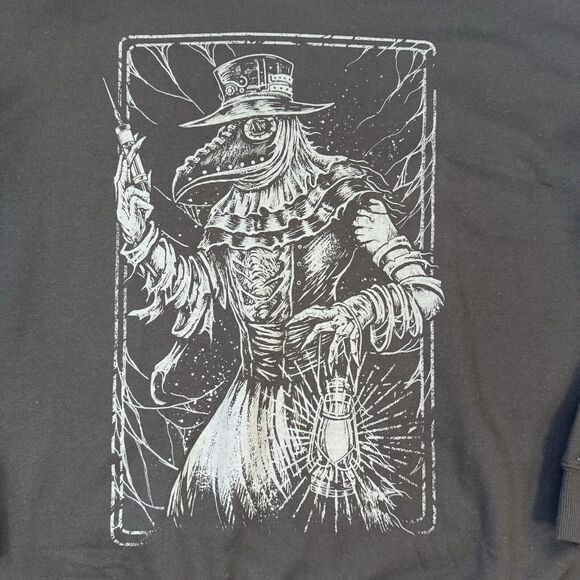 VampireFreaks Plague Doctor Sweatshirt – 2XL – NWT - Picture 5 of 12